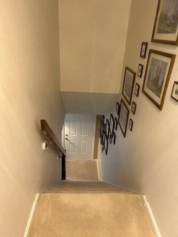 56 Granby Hts Unit 56, Granby, MA 01033 - staircase with carpet and baseboards