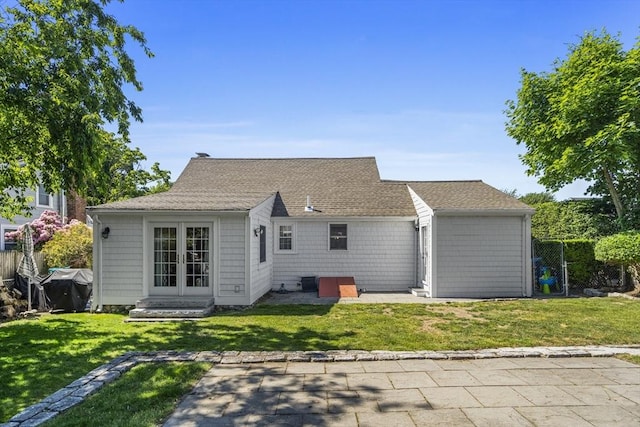 12 Willow St, Wakefield, MA 01880 - back of house with french doors