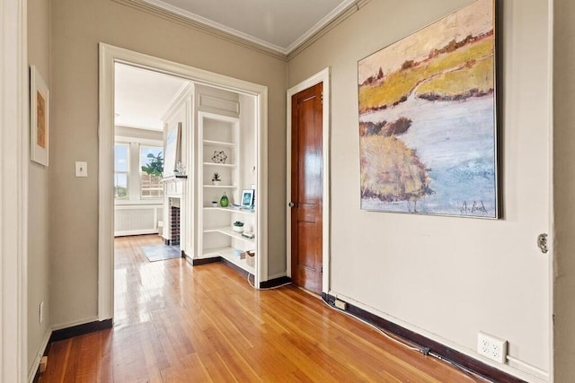 3 Arlington St Unit 31, Cambridge, MA 02140 - corridor with crown molding and wood finished floors