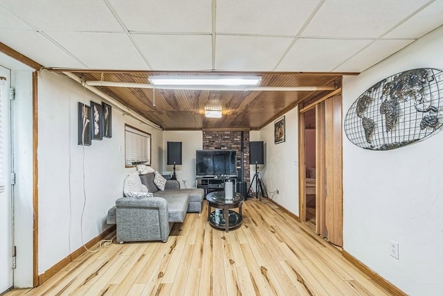 163 Lockland Ave, Framingham, MA 01701 - living area featuring hardwood / wood-style flooring and baseboards