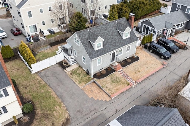 drone / aerial view featuring a residential view