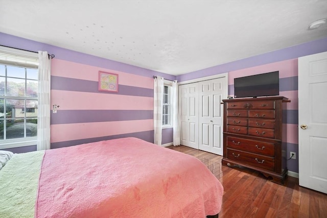12 Wilson St, Randolph, MA 02368 - bedroom with dark wood finished floors and a closet