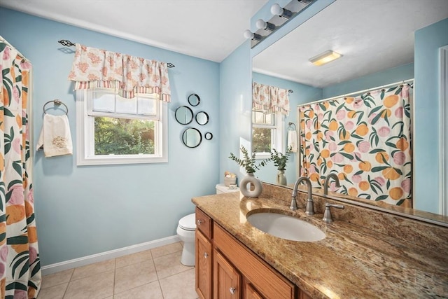 12 Wilson St, Randolph, MA 02368 - bathroom with vanity, tile patterned floors, and curtained shower