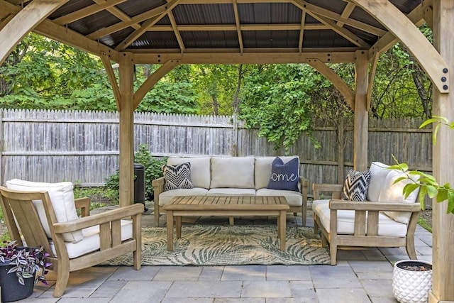 12 Wilson St, Randolph, MA 02368 - view of patio / terrace featuring a gazebo and an outdoor hangout area