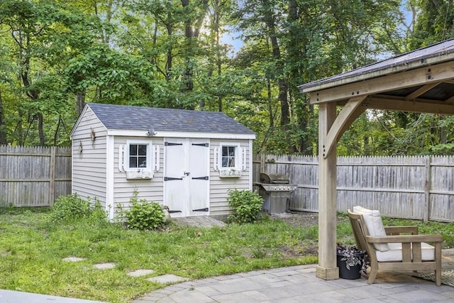 12 Wilson St, Randolph, MA 02368 - view of shed featuring a fenced backyard