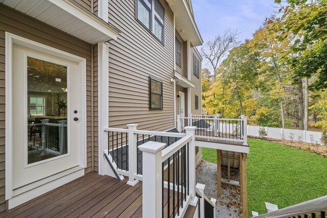 9 Acton Rd Unit 16, Chelmsford, MA 01824 - wooden terrace featuring a yard