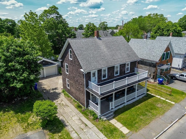 6 Smith St, Taunton, MA 02780 - drone / aerial view