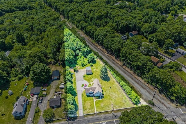 514 W Britannia St, Taunton, MA 02780 - bird's eye view of a forest