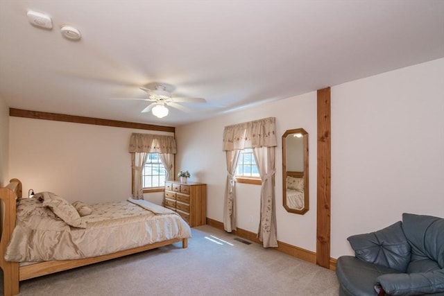271 Rte 87, Columbia, CT 06237 - bedroom featuring light carpet, baseboards, and ceiling fan