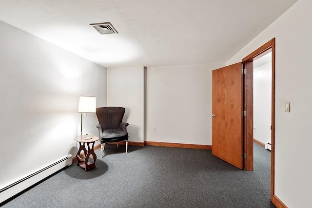 0 E Border Cir, Medford, MA 02155 - sitting room with a baseboard heating unit, carpet, and baseboards