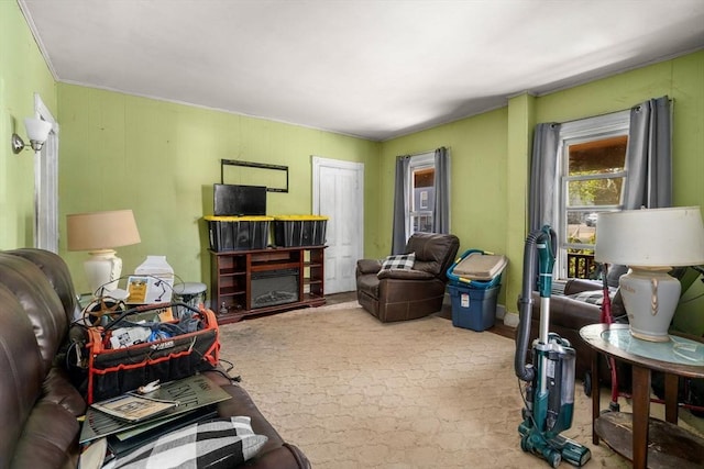 view of living area