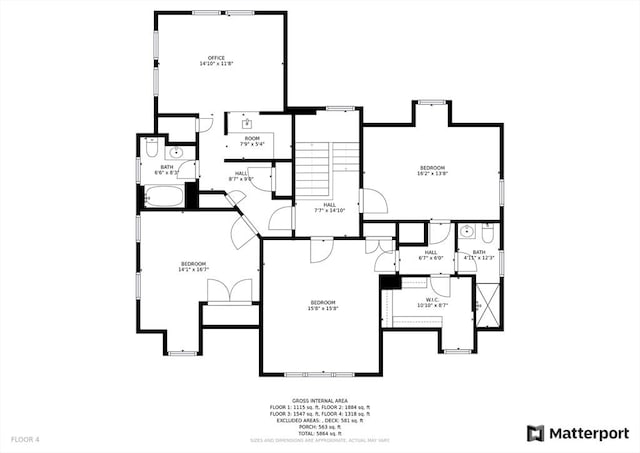 10 Sheffield Rd, Winchester, MA 01890 - room layout