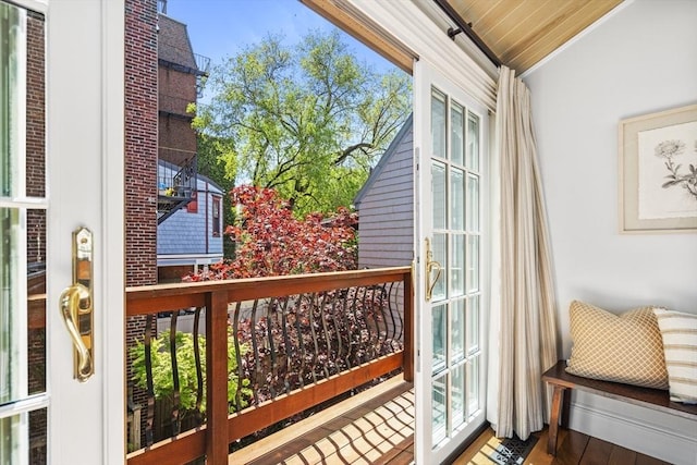 view of balcony