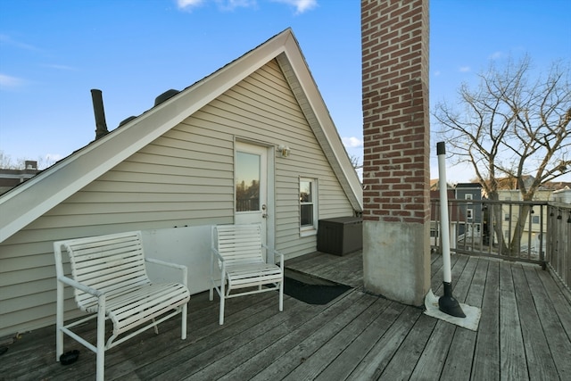 view of wooden terrace