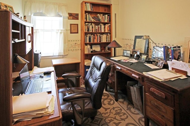 view of office area