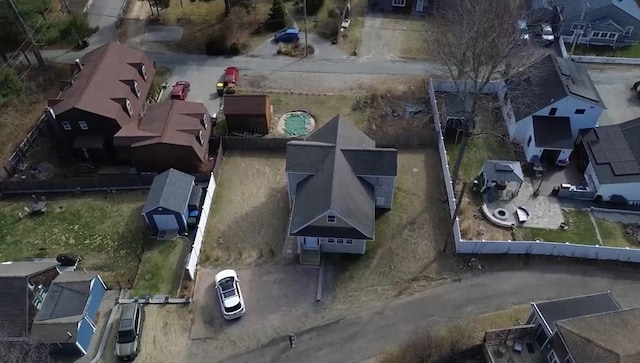 drone / aerial view featuring a residential view