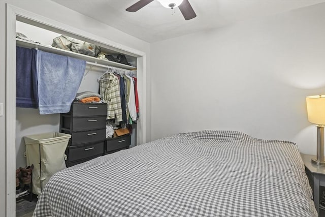 516 High St Unit 516, Clinton, MA 01510 - bedroom featuring a closet and ceiling fan