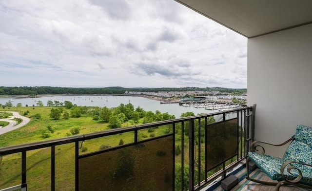 73 Broad Reach Unit T111C, Weymouth, MA 02191 - balcony featuring a water view