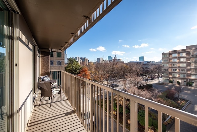 view of balcony