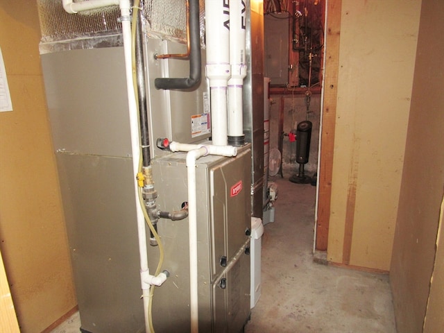 utilities with electric panel and heating unit