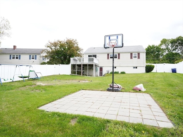 347 Lexington St, Woburn, MA 01801 - view of yard with a patio area and a deck