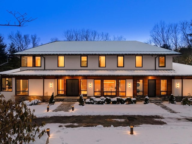 12 Robin Rd, Weston, MA 02493 - view of snow covered house