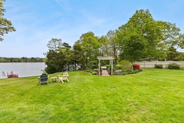 376 Flint St, Barnstable, MA 02648 - view of yard with a water view