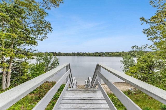 376 Flint St, Barnstable, MA 02648 - dock area featuring a water view