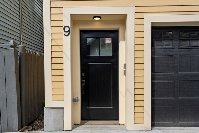 9 Russell Unit 2, Boston, MA 02129 - view of exterior entry with a garage