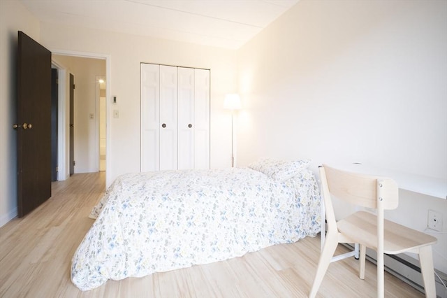 235 Winthrop St Unit 4407, Medford, MA 02155 - bedroom with light wood-style flooring and a closet