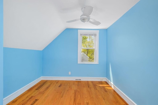 28 Sterling St, Weymouth, MA 02188 - bonus room with wood finished floors, lofted ceiling, baseboards, and ceiling fan