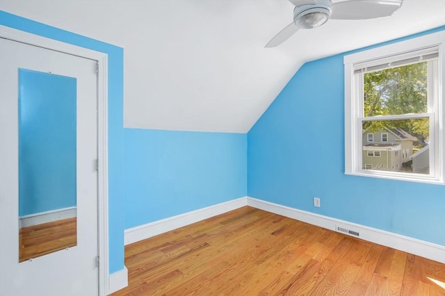 28 Sterling St, Weymouth, MA 02188 - bonus room with lofted ceiling, ceiling fan, wood finished floors, and baseboards