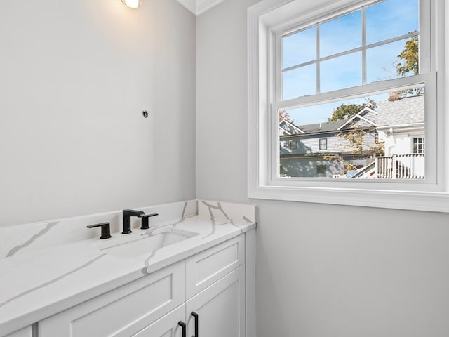 bathroom with vanity