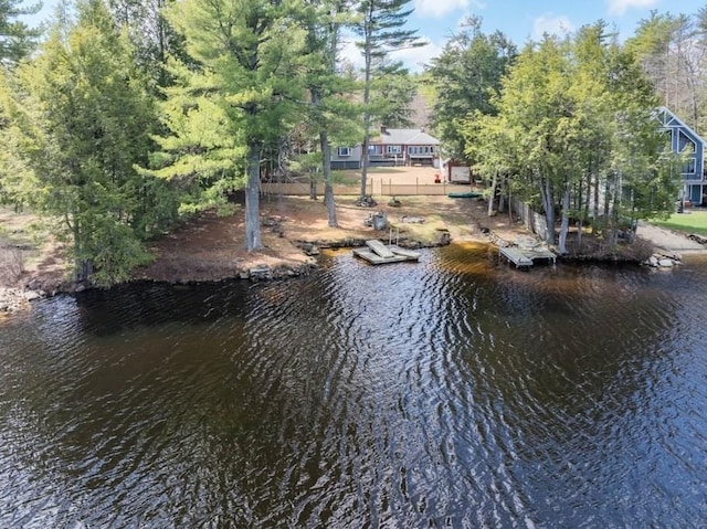 192 Sherbert Rd, Ashburnham, MA 01430 - water view with a dock