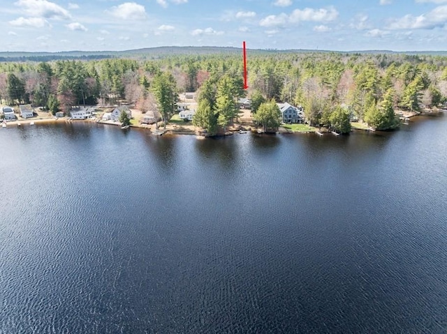 192 Sherbert Rd, Ashburnham, MA 01430 - drone / aerial view with a wooded view and a water view