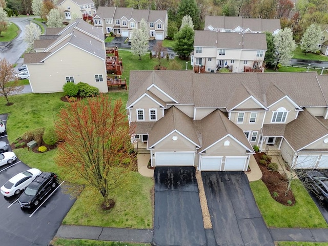 aerial view featuring a residential view