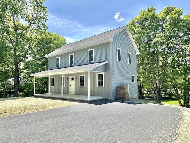 90 Bald Mountain Rd, Bernardston, MA 01337 - view of front of property featuring a porch and a shingled roof