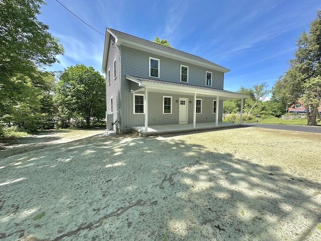 90 Bald Mountain Rd, Bernardston, MA 01337 - back of property featuring a porch and board and batten siding