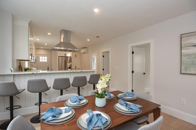 57 Garrison Ave Unit 57, Somerville, MA 02144 - dining room with light wood-style flooring and recessed lighting
