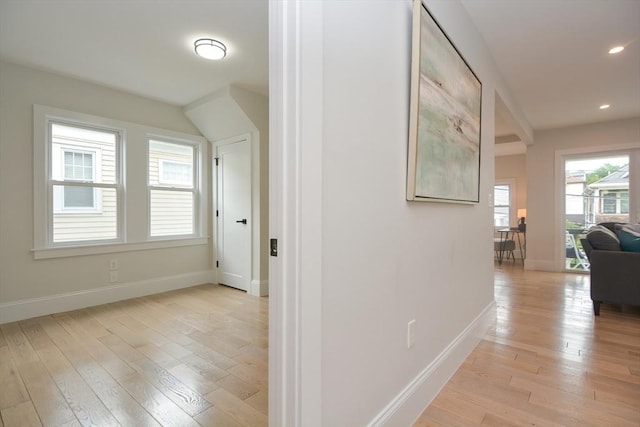 57 Garrison Ave Unit 57, Somerville, MA 02144 - hallway with light wood-style floors and recessed lighting