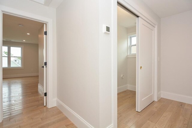 57 Garrison Ave Unit 57, Somerville, MA 02144 - hall with light wood-style floors, plenty of natural light, and recessed lighting