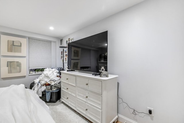 bedroom featuring recessed lighting