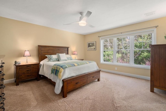 16 Boatwrights Loop, Plymouth, MA 02360 - bedroom featuring light colored carpet, baseboards, ceiling fan, and visible vents