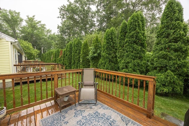 65 Bliss Ave Unit 4, Attleboro, MA 02703 - wooden terrace featuring a lawn