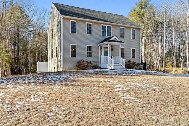 view of colonial-style house