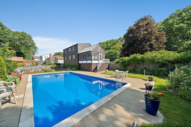 2 Winstead Rd, Weymouth, MA 02189 - view of swimming pool featuring a patio area and stairs