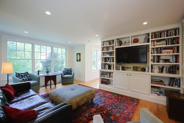 95 Glendale Rd, Sharon, MA 02067 - living area with light wood finished floors and recessed lighting