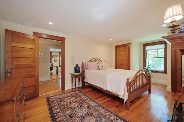 95 Glendale Rd, Sharon, MA 02067 - bedroom with light wood-type flooring and recessed lighting