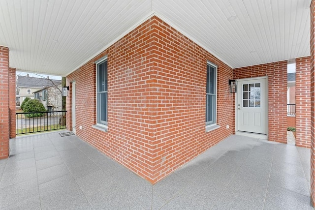 view of patio / terrace with a porch