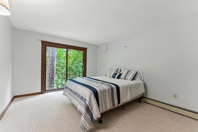 26 Ashfield Ln, South Hadley, MA 01075 - carpeted bedroom featuring a baseboard heating unit and baseboards